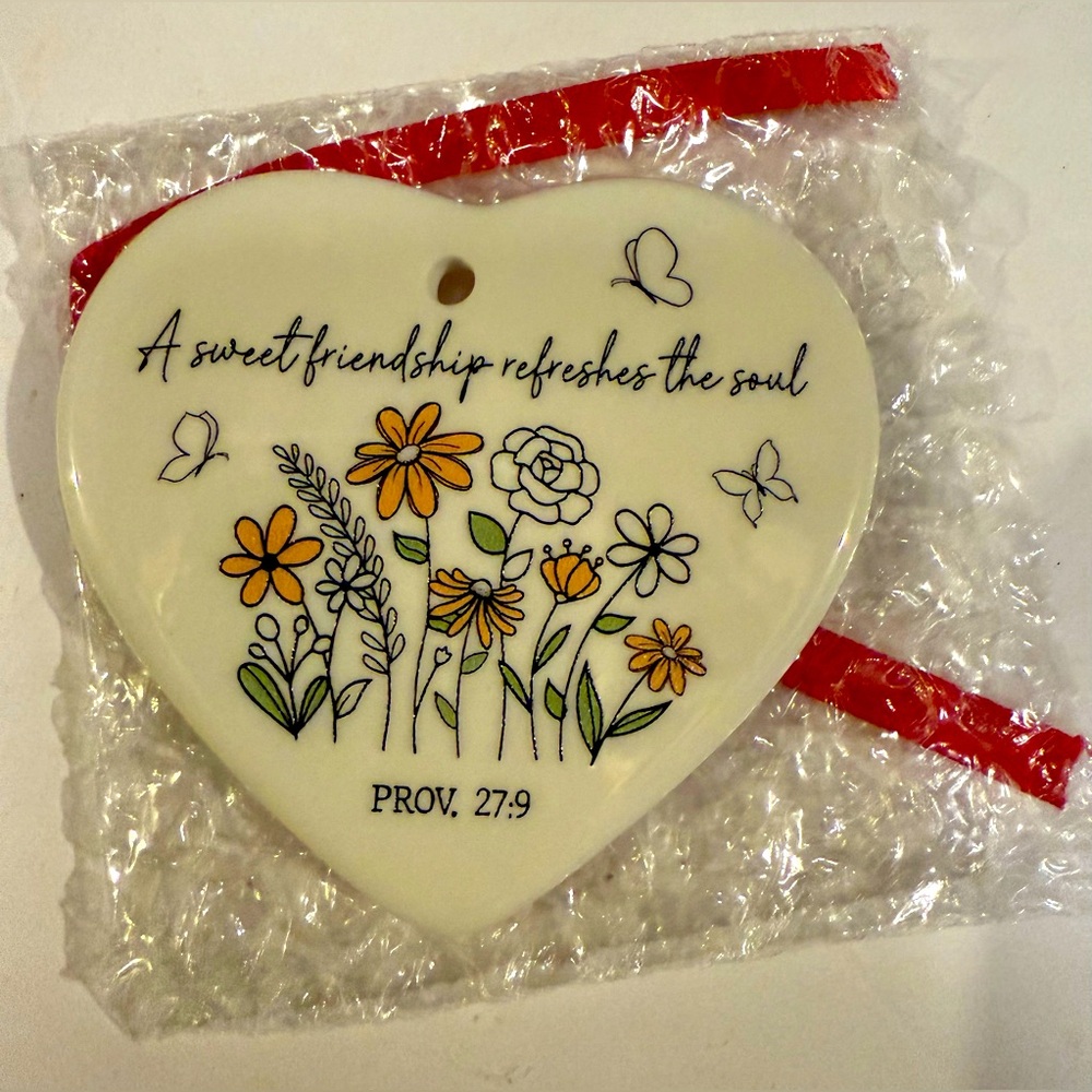 Proverbs 27:9 Hanging ornament Brand New